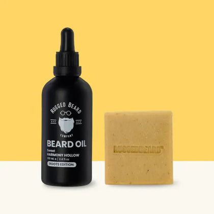 Ritual Starter Kit beard grooming kit UK — charcoal shampoo bar and conditioning beard oil by Rugged Beard Co