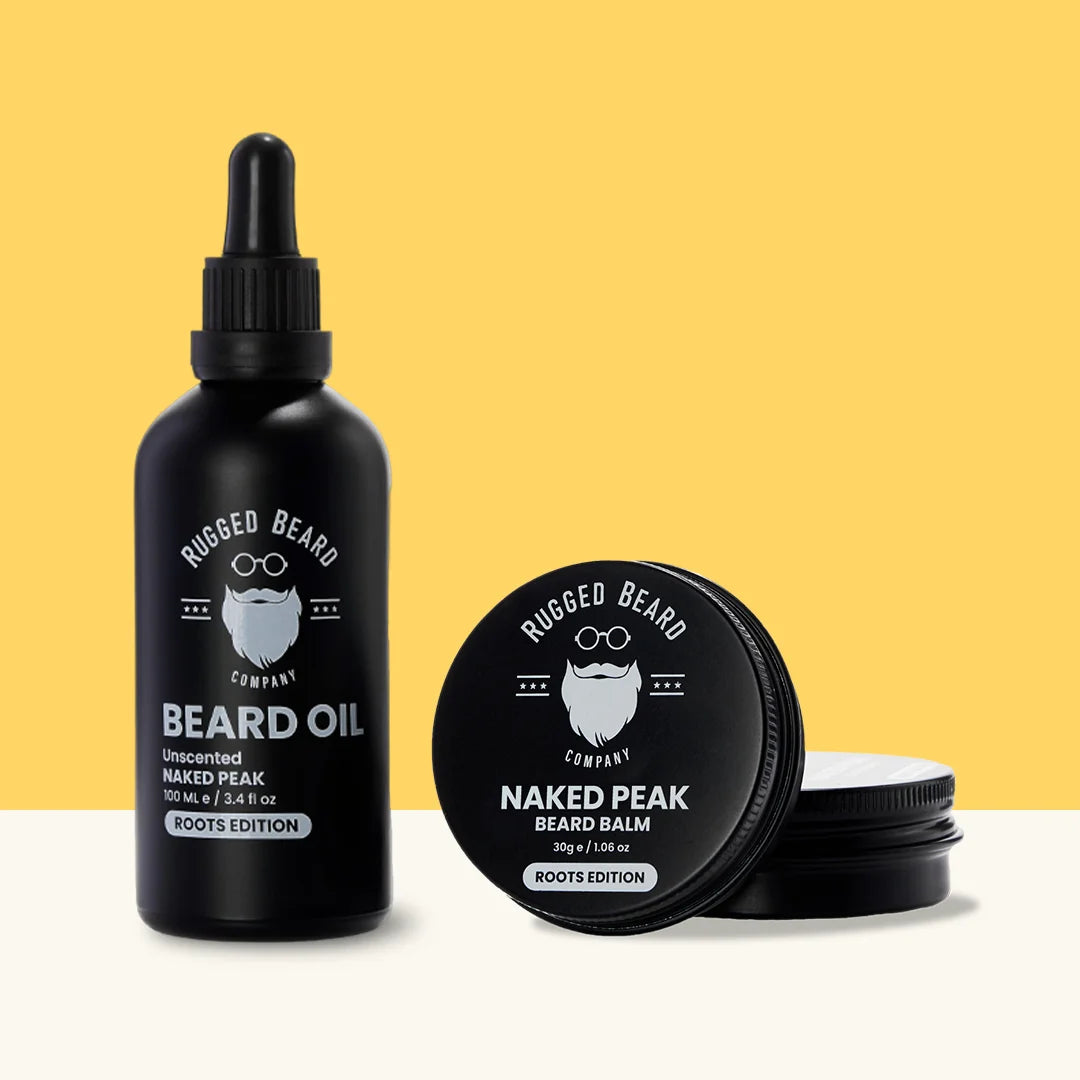 1x Unscented Beard Oil 1x Unscented Beard Balm